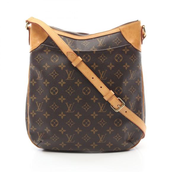 Louis Vuitton Odeon Monogram Shoulder Bag Leather Brown - Picture 1 of 7